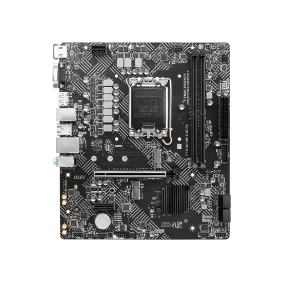 MSI H610 2xDDR4  4xSATA3            HDMI DP  VGA 1xM2 GLAN        1xPCIEx16 1xPCIEx1