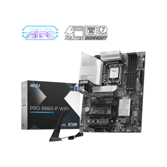 MSI B860 4xDDR5 4xSATA3 RAID HDMI DP 3xM2 GLAN 4xPCIEx16 WiFi MSI B860 4xDDR5 4xSATA3 RAID HDMI DP 3xM2 GLAN 4xPCIEx16 WiFi
