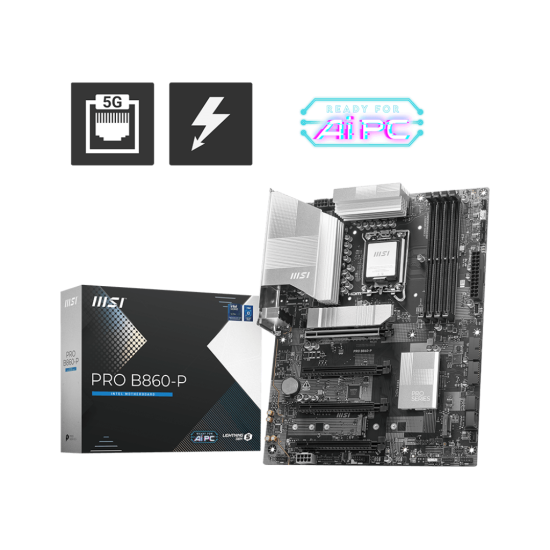 MSI B860 4xDDR5  4xSATA3 RAID HDMI DP            3xM2 GLAN        4xPCIEx16