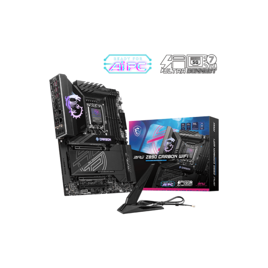 MSI Z890 4xDDR5 4xSATA3 RAID HDMI 5xM2 2xGLAN 3xPCIEx16 WiFi MSI Z890 4xDDR5 4xSATA3 RAID HDMI 5xM2 2xGLAN 3xPCIEx16 WiFi
