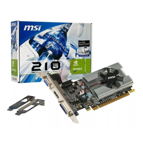MSI NVIDIA GT210 HDMI DVI-D D-SUB 64B 1GB PASSIVE LP MSI NVIDIA GT210 HDMI DVI-D D-SUB 64B 1GB PASSIVE LP
