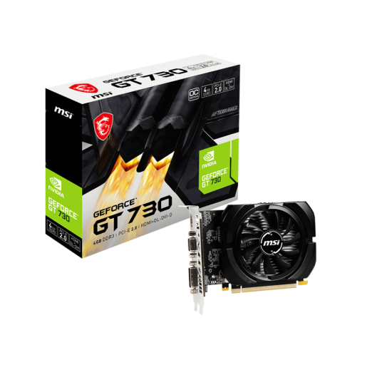 MSI NVIDIA GT730 HDMI DVI-D D-SUB 64B 4GB ACTIVE MSI NVIDIA GT730 HDMI DVI-D D-SUB 64B 4GB ACTIVE