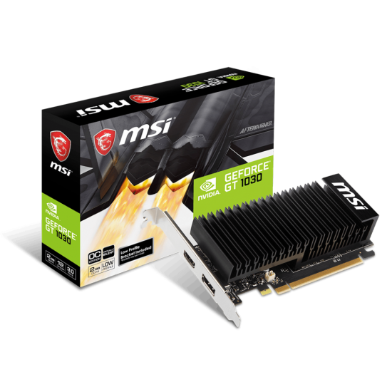 MSI NVIDIA GT1030 HDMI DP 64B 2GB PASSIVE LP MSI NVIDIA GT1030 HDMI DP 64B 2GB PASSIVE LP