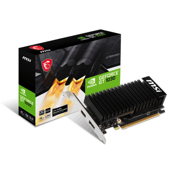 MSI NVIDIA GT1030 HDMI DP 64B 4GB PASSIVE LP MSI NVIDIA GT1030 HDMI DP 64B 4GB PASSIVE LP
