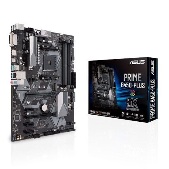 ASUS B450 4xDDR4 4xSATA3 RAID HDMI DVI 2xM2 GLAN 2xPCIEx16 3xPCIEx1 ASUS B450 4xDDR4 4xSATA3 RAID HDMI DVI 2xM2 GLAN 2xPCIEx16 3xPCIEx1