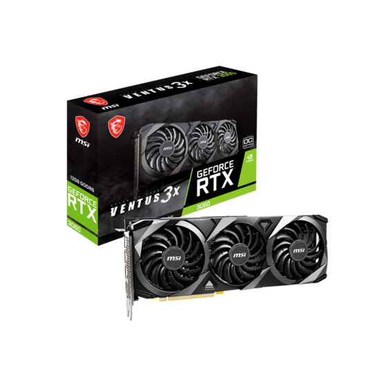 MSI NVIDIA RTX3060 HDMI DP 192B 12GB ACTIVE