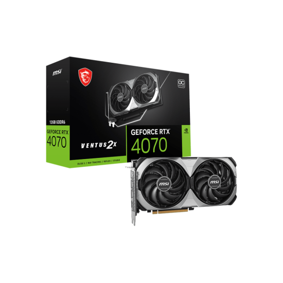 MSI NVIDIA RTX4070 HDMI DP 192B 12GB ACTIVE MSI NVIDIA RTX4070 HDMI DP 192B 12GB ACTIVE
