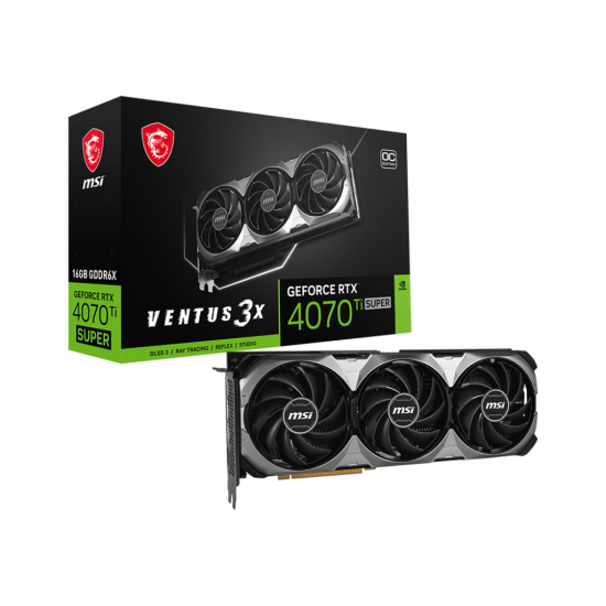 MSI NVIDIA RTX4070TI SUPER HDMI DP 256B 16GB ACTIVE MSI NVIDIA RTX4070TI SUPER HDMI DP 256B 16GB ACTIVE