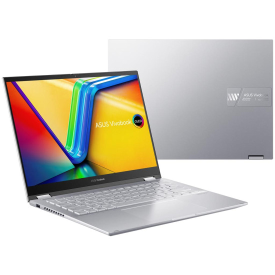 ASUS VIVOBOOK S14 FLIP - AMD R7 7730U 16GB 1TB_SSD INT 14 2.8K TOUCH WIN 11 HOME SILVER