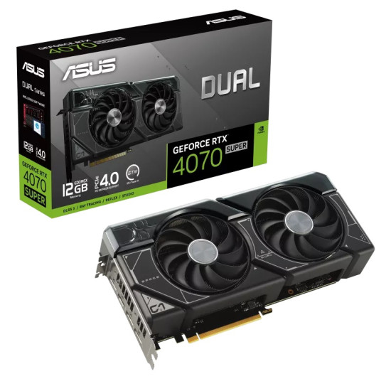ASUS NVIDIA RTX4070 SUPER HDMI DP 192B 12GB ACTIVE ASUS NVIDIA RTX4070 SUPER HDMI DP 192B 12GB ACTIVE
