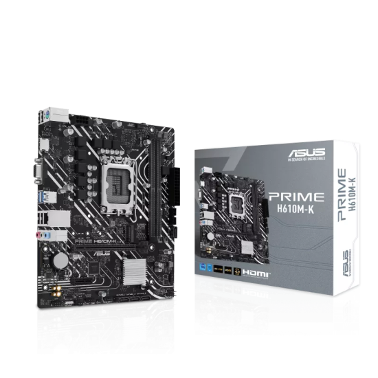 ASUS H610 2xDDR5 4xSATA3 HDMI VGA 1xM2 GLAN 1xPCIEx16 1xPCIEx1 ASUS H610 2xDDR5 4xSATA3 HDMI VGA 1xM2 GLAN 1xPCIEx16 1xPCIEx1
