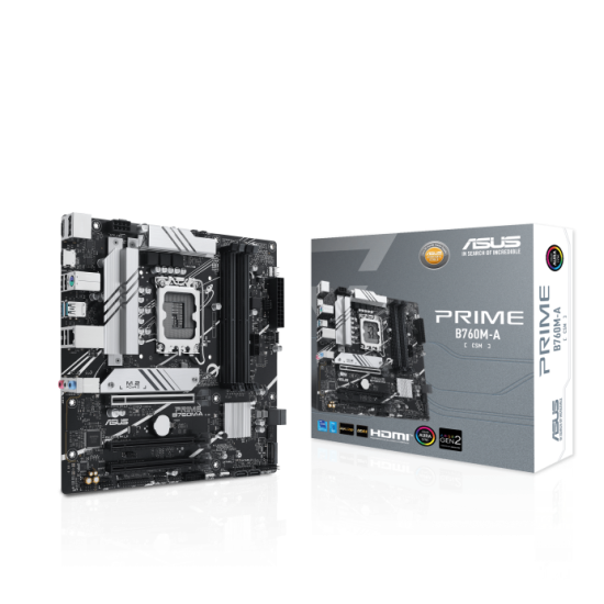 ASUS B760 4xDDR5 4xSATA3 RAID 2xHDMI DP 2xM2 GLAN 3xPCIEx16 ASUS B760 4xDDR5 4xSATA3 RAID 2xHDMI DP 2xM2 GLAN 3xPCIEx16