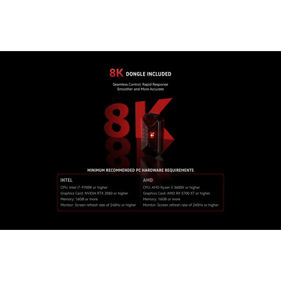 VXE професионална геймърска мишка Wireless Gaming Mouse MAD R 8K SET - Omron Optical Microswitches, Black VXE професионална геймърска мишка Wireless Gaming Mouse MAD R 8K SET - Omron Optical Microswitches, Black
