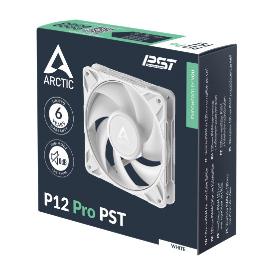 Вентилатор ARCTIC P12 Pro PST White - 120mm PWM Вентилатор ARCTIC P12 Pro PST White - 120mm PWM
