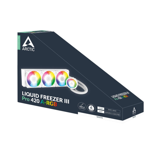 CPU Cooler Arctic Liquid Freezer III Pro 420 A-RGB - White CPU Cooler Arctic Liquid Freezer III Pro 420 A-RGB - White