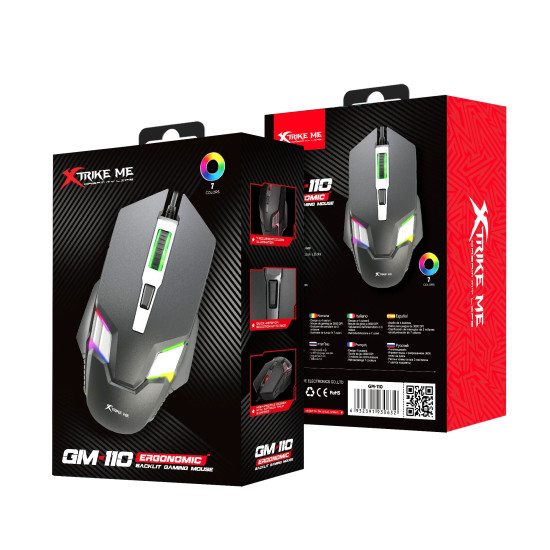 Xtrike ME Геймърска мишка Gaming Mouse GM-110 - 3600dpi