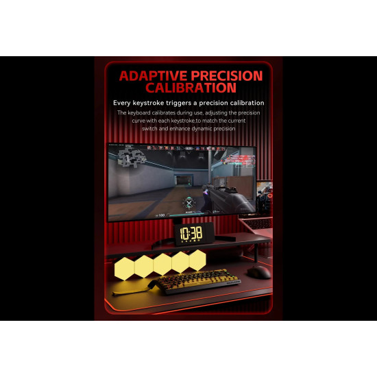 Madlions професионална геймърска механична клавиатура Professional Gaming Mechanical Keyboard MAD 60 PRO - Black, 8K, Sealed Silver Magnetic [Linear]