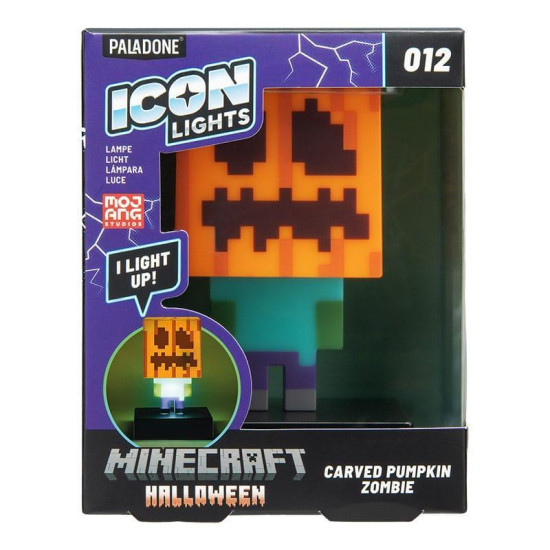 Paladone Icons: Minecraft - Zombie Jack O Lantern Light PP15302MCF figurine Paladone Icons: Minecraft - Zombie Jack O Lantern Light PP15302MCF figurine