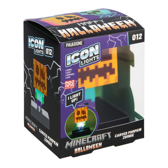 Paladone Icons: Minecraft - Zombie Jack O Lantern Light PP15302MCF figurine Paladone Icons: Minecraft - Zombie Jack O Lantern Light PP15302MCF figurine