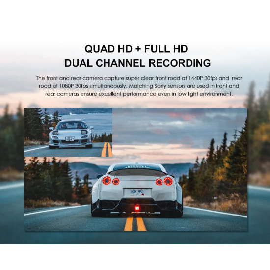 VIOFO Видеорегистратор Dash Cam A129 Plus - GPS, Sony STARVIS, 60 FPS VIOFO Видеорегистратор Dash Cam A129 Plus - GPS, Sony STARVIS, 60 FPS