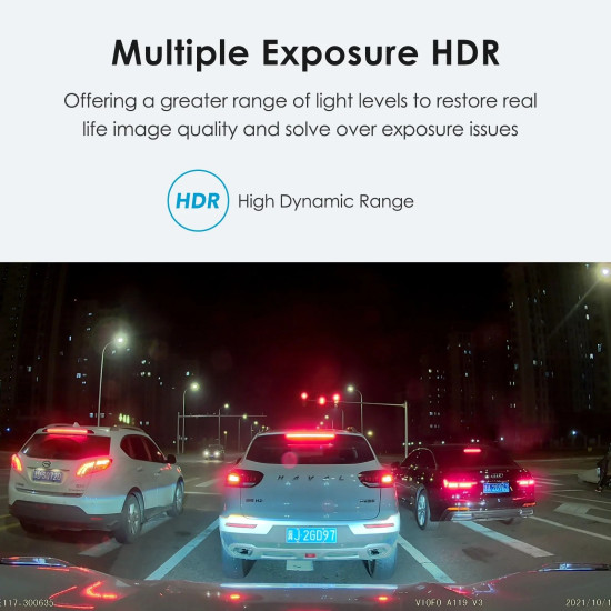 VIOFO Видеорегистратор Dash Cam A119 V3-G - GPS Module, Quad HD+, HDR, Sony STARVIS VIOFO Видеорегистратор Dash Cam A119 V3-G - GPS Module, Quad HD+, HDR, Sony STARVIS