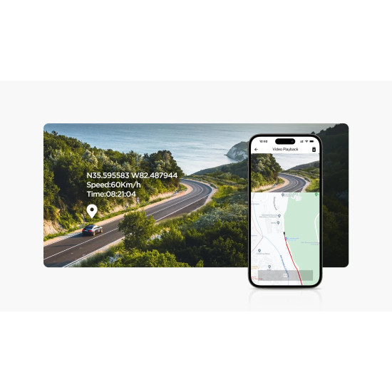 VIOFO Видеорегистратор Dash Cam A119 MINI 2 - GPS Module, 2K HDR, Sony STARVIS 2