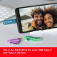 SanDisk Flash memory 256Gb Ultra Drive Go USB-C Type-C, BLUE