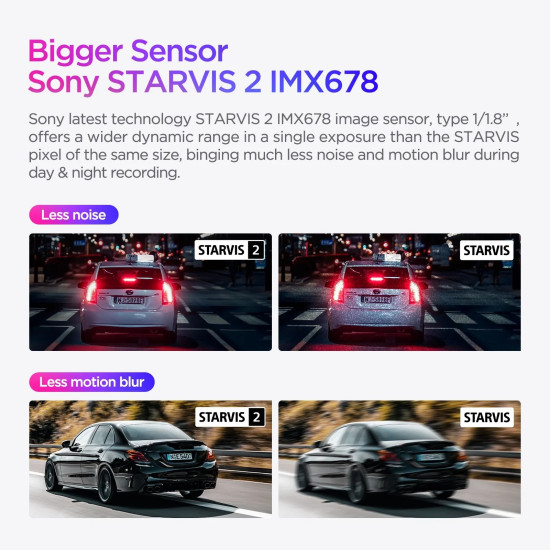 VIOFO Видеорегистратор Dash Cam A139 PRO 3 Channel - 4K UHD, Sony STARVIS 2, GPS VIOFO Видеорегистратор Dash Cam A139 PRO 3 Channel - 4K UHD, Sony STARVIS 2, GPS