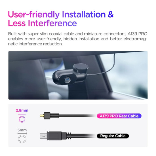 VIOFO Видеорегистратор Dash Cam A139 PRO 3 Channel - 4K UHD, Sony STARVIS 2, GPS VIOFO Видеорегистратор Dash Cam A139 PRO 3 Channel - 4K UHD, Sony STARVIS 2, GPS