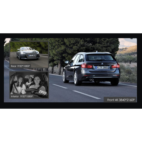 VIOFO Видеорегистратор Dash Cam A139 PRO 3 Channel - 4K UHD, Sony STARVIS 2, GPS VIOFO Видеорегистратор Dash Cam A139 PRO 3 Channel - 4K UHD, Sony STARVIS 2, GPS