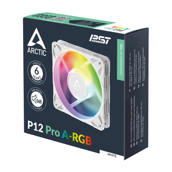Arctic вентилатор Fan 120mm P12 Pro A-RGB (White) Arctic вентилатор Fan 120mm P12 Pro A-RGB (White)