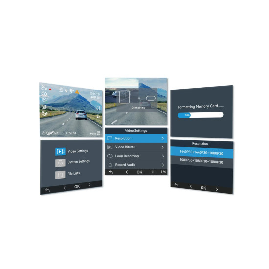 VIOFO Видеорегистратор Dash Cam A229 Plus 3 Channel - 2K, HDR, Sony STARVIS 2, GPS VIOFO Видеорегистратор Dash Cam A229 Plus 3 Channel - 2K, HDR, Sony STARVIS 2, GPS