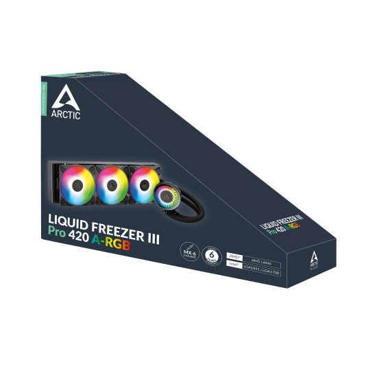 Arctic водно охлаждане Liquid Freezer III Pro 420 A-RGB Black Arctic водно охлаждане Liquid Freezer III Pro 420 A-RGB Black