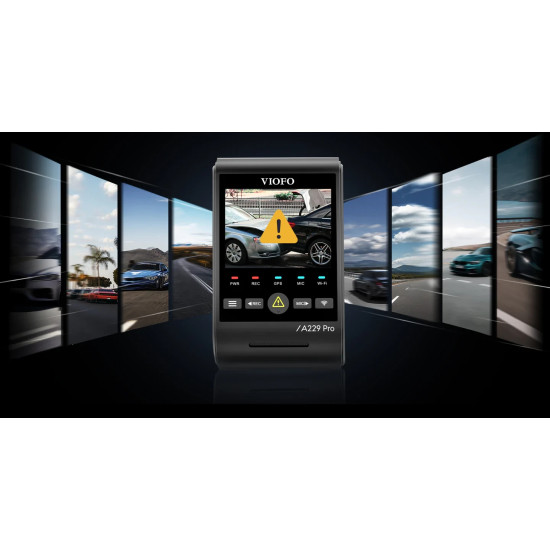 VIOFO Видеорегистратор Dash Cam A229 Pro 2 Channel - 4K, HDR, Dual Sony STARVIS 2, GPS, Bluetooth