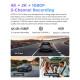 VIOFO Видеорегистратор Dash Cam A229 Pro 3 Channel - 4K, HDR, Dual Sony STARVIS 2, GPS, Bluetooth