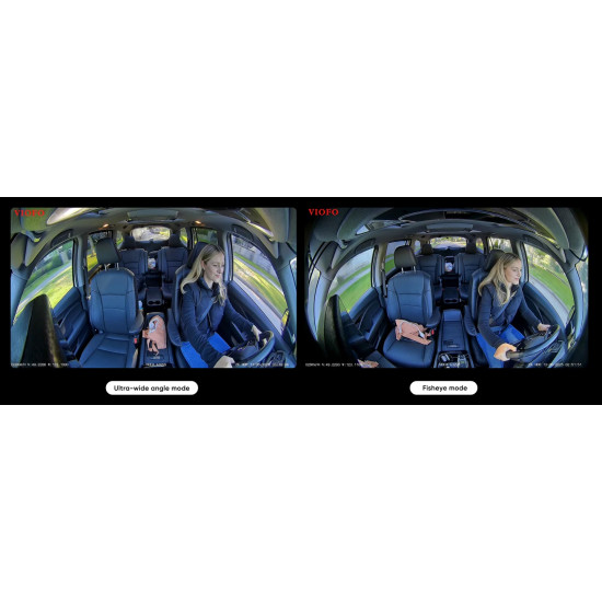 VIOFO Видеорегистратор Dash Cam A329S 3 Channel - 4K, HDR, Triple Sony STARVIS 2, GPS, Bluetooth, FOV Fisheye Cabin