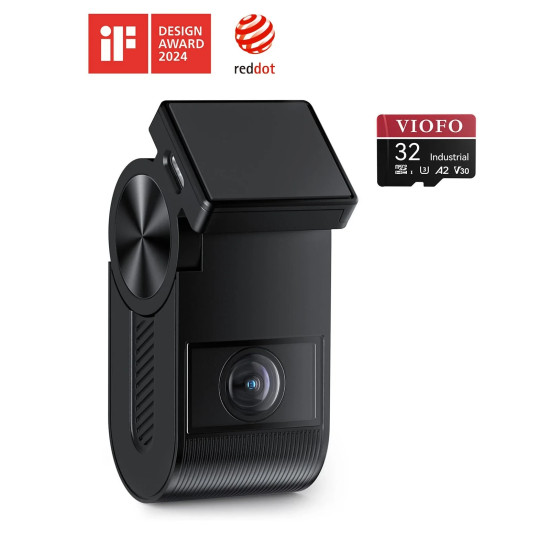 VIOFO Видеорегистратор Dash Cam VS1 - 2K, Sony STARVIS 2, 32GB SD Card Included, GPS, Bluetooth VIOFO Видеорегистратор Dash Cam VS1 - 2K, Sony STARVIS 2, 32GB SD Card Included, GPS, Bluetooth