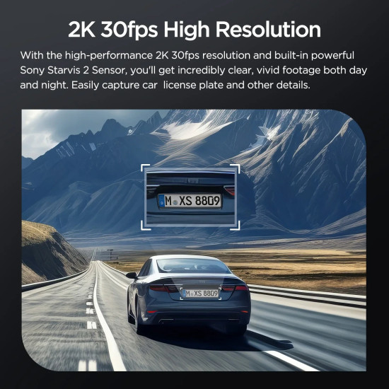 VIOFO Видеорегистратор Dash Cam VS1 - 2K, Sony STARVIS 2, 32GB SD Card Included, GPS, Bluetooth VIOFO Видеорегистратор Dash Cam VS1 - 2K, Sony STARVIS 2, 32GB SD Card Included, GPS, Bluetooth
