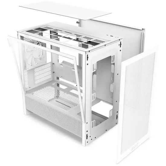 Case NZXT H3 Flow 2025 All White Micro-ATX Tower