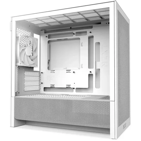 Case NZXT H3 Flow 2025 All White Micro-ATX Tower