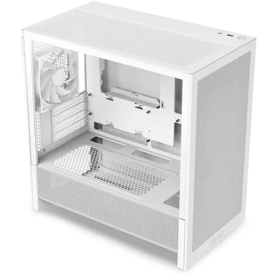 Case NZXT H3 Flow 2025 All White Micro-ATX Tower