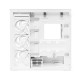Arctic кутия Case E-ATX - Xtender (White) - 5 A-RGB Fans included Arctic кутия Case E-ATX - Xtender (White) - 5 A-RGB Fans included