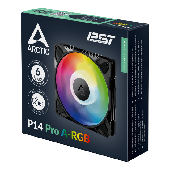 Arctic вентилатор Fan 140mm P14 Pro A-RGB Arctic вентилатор Fan 140mm P14 Pro A-RGB
