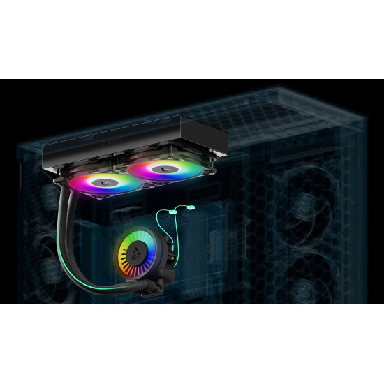 Arctic водно охлаждане Liquid Freezer III Pro 280 A-RGB Black