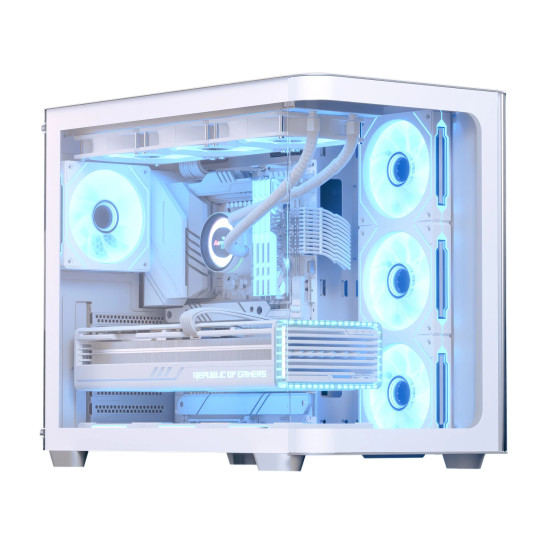 AeroCool кутия Case ATX - P500C-G-WT-v1 - 4 x 120 mm Infinity Mirror A-RGB AeroCool кутия Case ATX - P500C-G-WT-v1 - 4 x 120 mm Infinity Mirror A-RGB