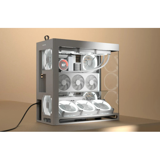HAVN кутия Case E-ATX - HS 420 VGPU Edition Black - PCIe Gen 5 riser included HAVN кутия Case E-ATX - HS 420 VGPU Edition Black - PCIe Gen 5 riser included