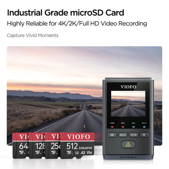 VIOFO карта памет за видеорегистратор MicroSDXC 64GB UHS-I U3 V30 A2 - VIOFO-SD-064G VIOFO карта памет за видеорегистратор MicroSDXC 64GB UHS-I U3 V30 A2 - VIOFO-SD-064G