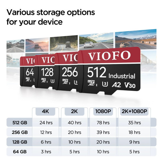 VIOFO карта памет за видеорегистратор MicroSDXC 64GB UHS-I U3 V30 A2 - VIOFO-SD-064G VIOFO карта памет за видеорегистратор MicroSDXC 64GB UHS-I U3 V30 A2 - VIOFO-SD-064G