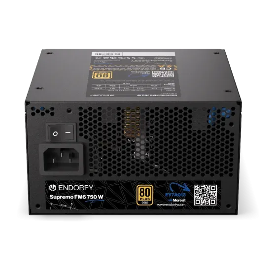 Power Supply Endorfy Supremo FM6 750W 80+ Gold, PCIe 5.1 - Fully Modular