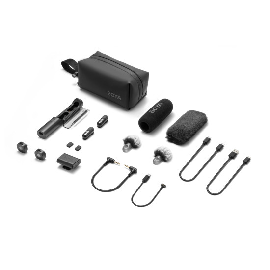 Безжична система микрофони All-in-One BOYA MAGIC 02 - Lightning + USB-C Безжична система микрофони All-in-One BOYA MAGIC 02 - Lightning + USB-C